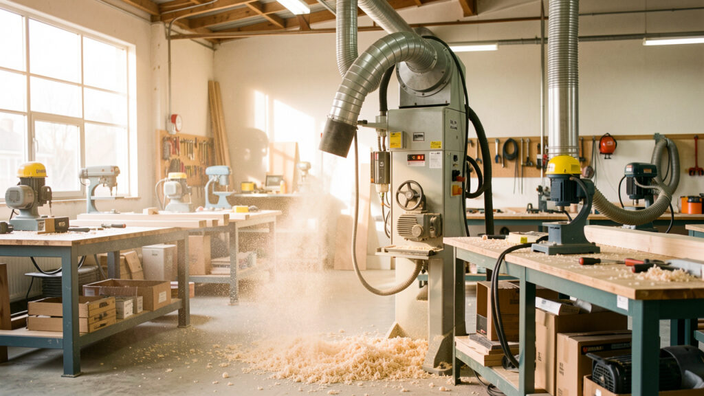 Aspiration copeaux : comment garder un atelier de chantier propre, sûr et performant ?
