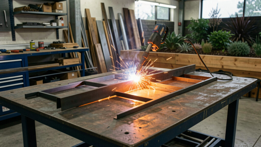 Poste MIG : fabriquer des bordures et structures métalliques pour aménager vos extérieurs